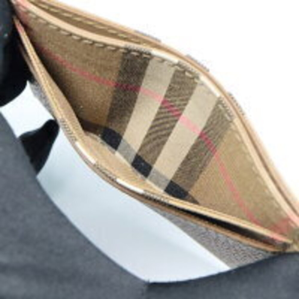 Burberry Brown Leather Sandon Wallet Grainy Card View 6
